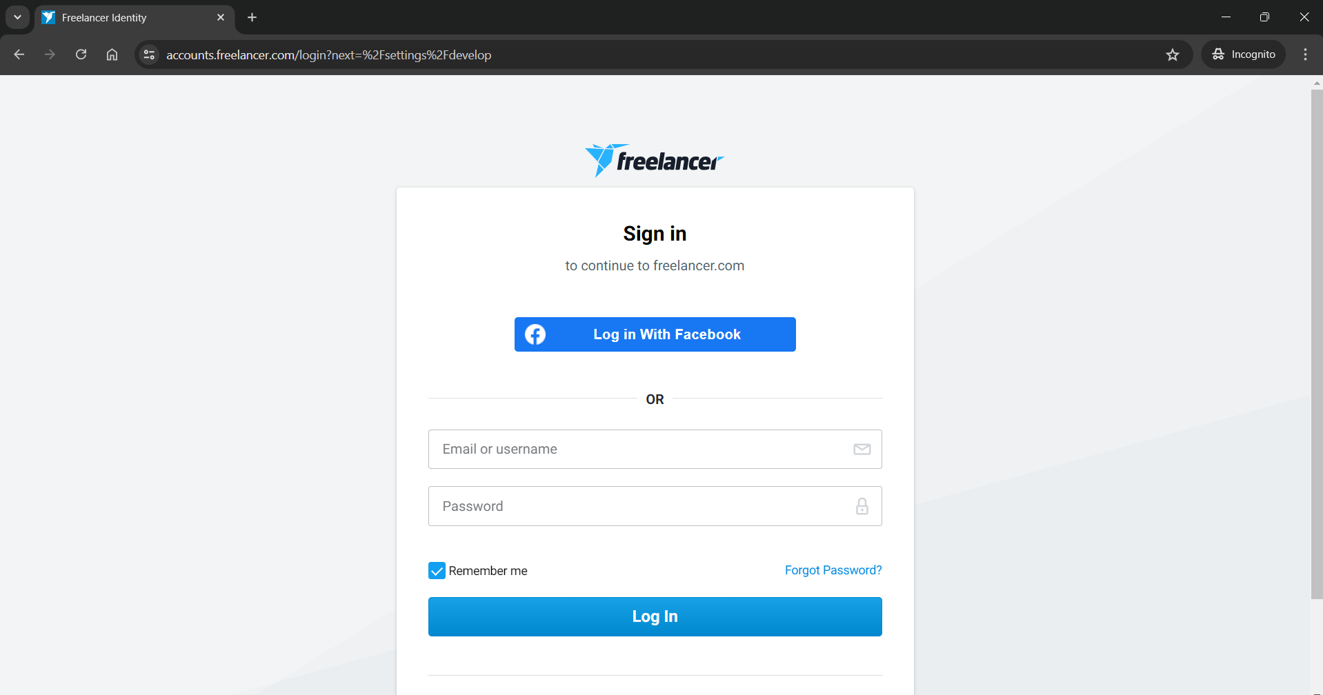 Login Page